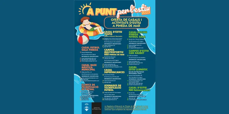 Els nens i nenes disposen d'una àmplia oferta de casals d'estiu a Pineda