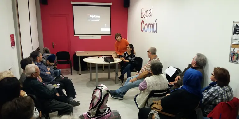 Inici de les xerrades a l'Espai Comú amb un debat sobre la violència de gènere