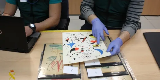 Detingut un resident a Andorra en una operació contra falsificacions de Miró, Picasso i Matisse
