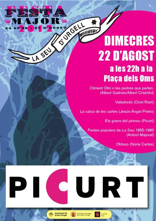 Sessió de curtmetratges de Picurt en el marc de la Festa Major 2012