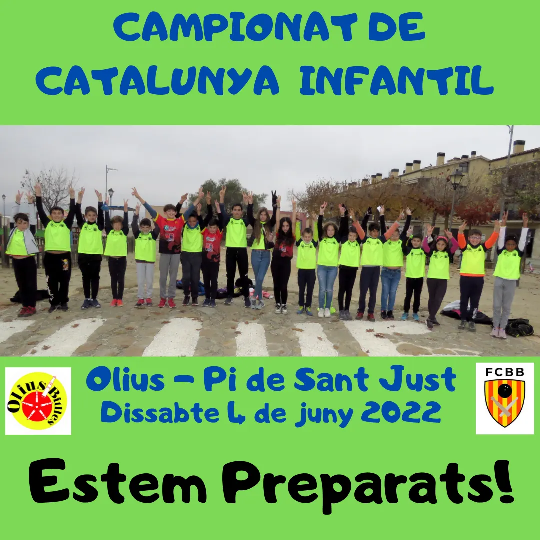Olius acull dissabte el 23è Campionat de Catalunya individual de bitlles catalanes en les categories benjamina, alevina i infantil