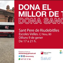 Aneu a donar sang el proper 9 de gener a Sant Pere de Riudebitlles. - episode art
