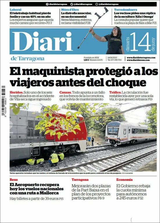 T'expliquem les portades dels diaris del territori d'aquest 14 de juny