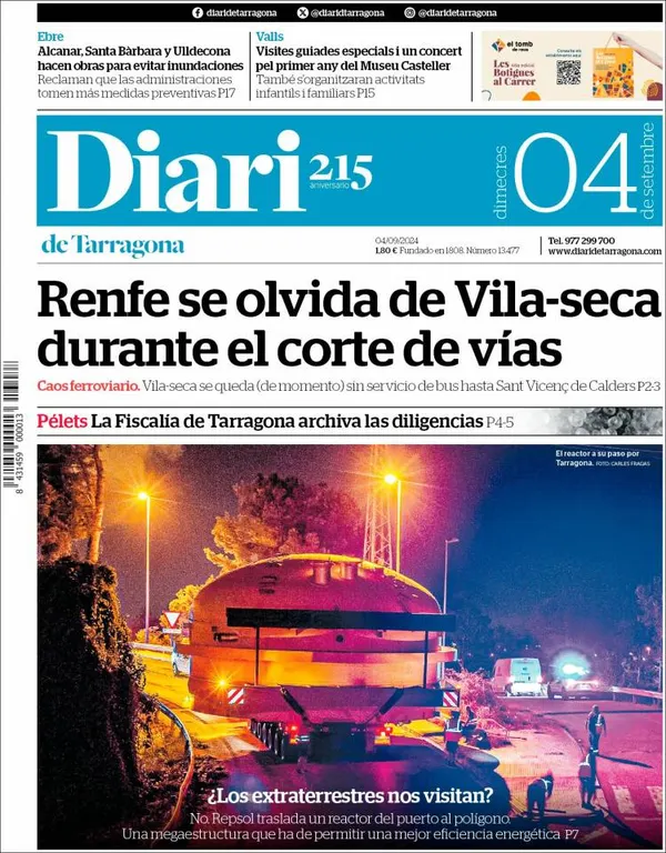 Cop d'ull als diaris d'aquest divendres 16 d'agost