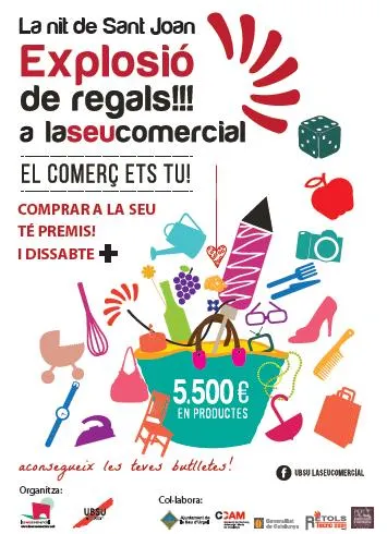 La butlleta amb el número 52535, guanyadora del gran lot ofert per La Seu Comercial