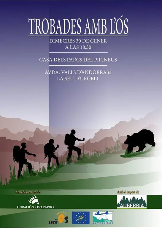 Xerrada a la Seu sobre la presència de l'ós bru al Pirineu