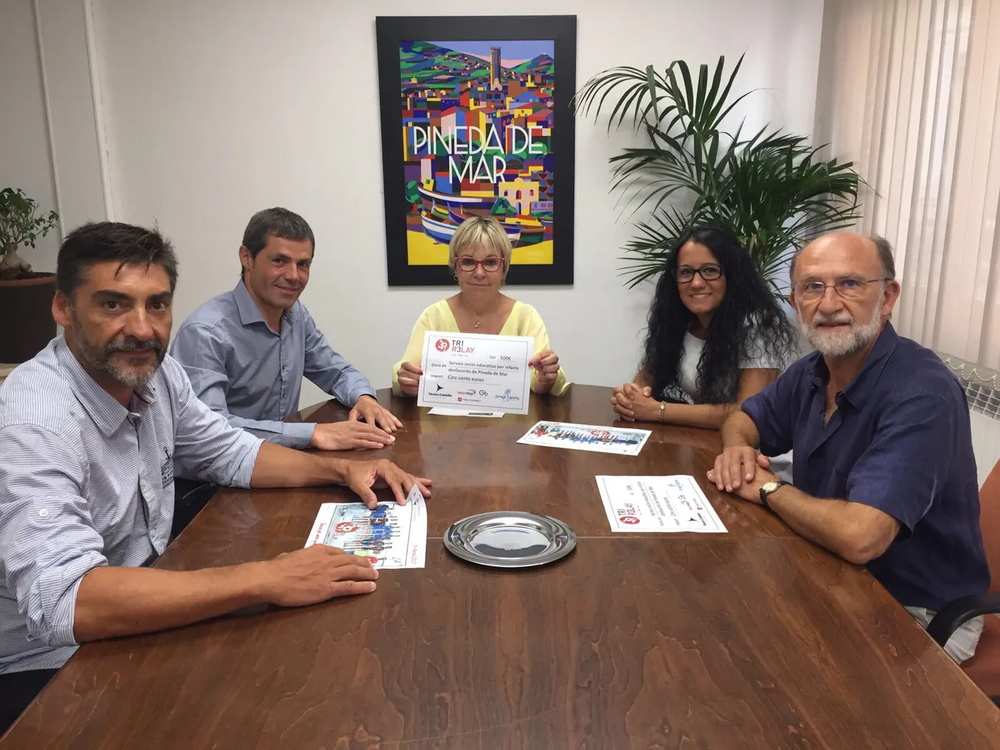 El Team Calella fa un donatiu de 500 per ajudar els infants desfavorits de Pineda