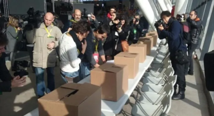 Les votacions ens van fer ahir en l'assemblea a Sabadell ( Foto: TV3 )