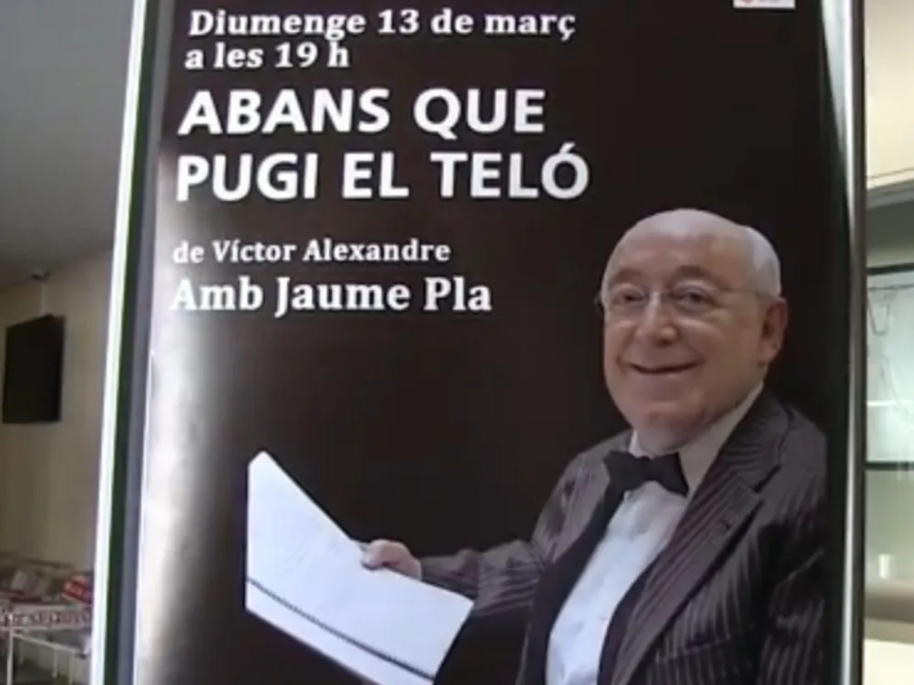 Jaume Pla: 'Si tornés a començar,  tornaria a fer teatre'