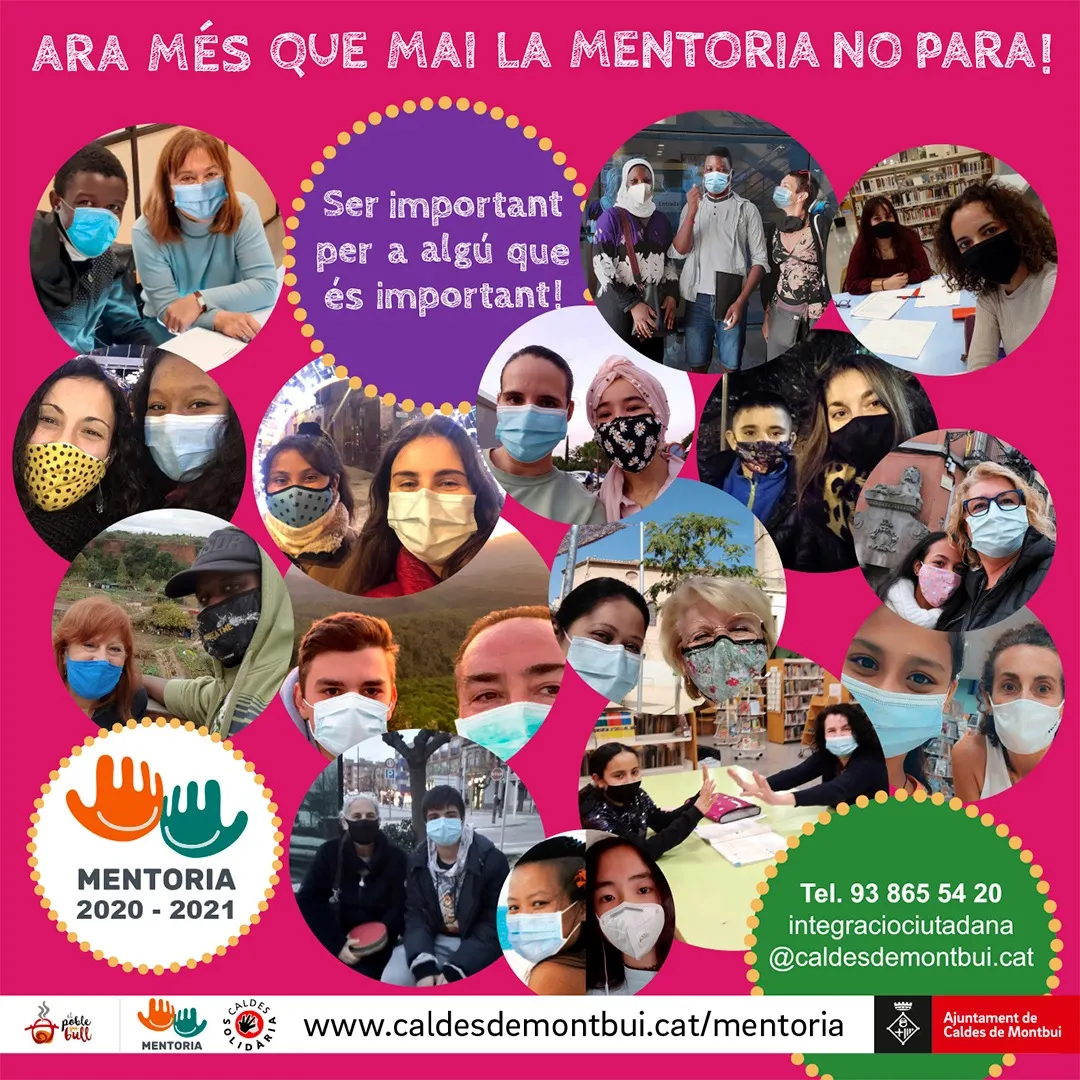 El projecte Mentoria continua en funcionament adaptant-se a les mesures Anticovid