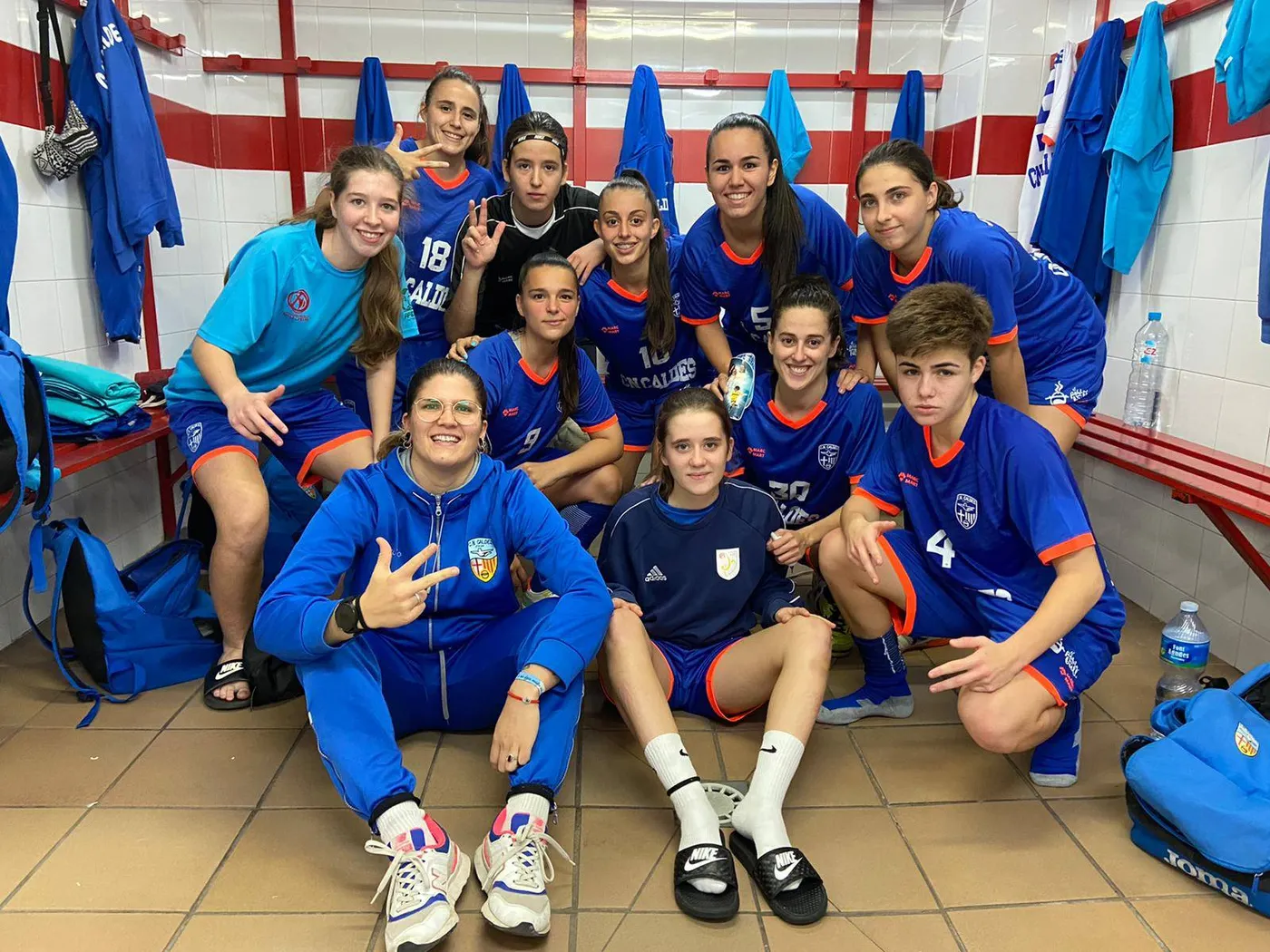 Inici espectacular de lliga del CN Caldes de futbol sala femení i del CF Caldes, tots dos amb ple de victòries
