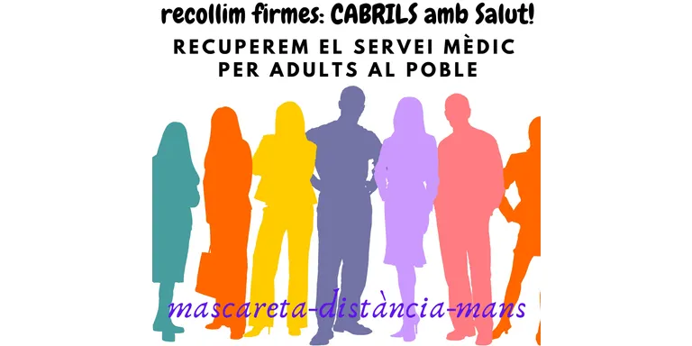 Un grup de veïns i veïnes de Cabrils entraran 610 signatures a l’Ajuntament per reclamar la tornada del servei mèdic per a adults al poble
