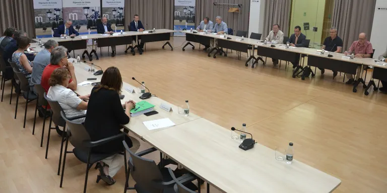 Reunió a la Diputació de Lleida per solucionar els microtalls de llum