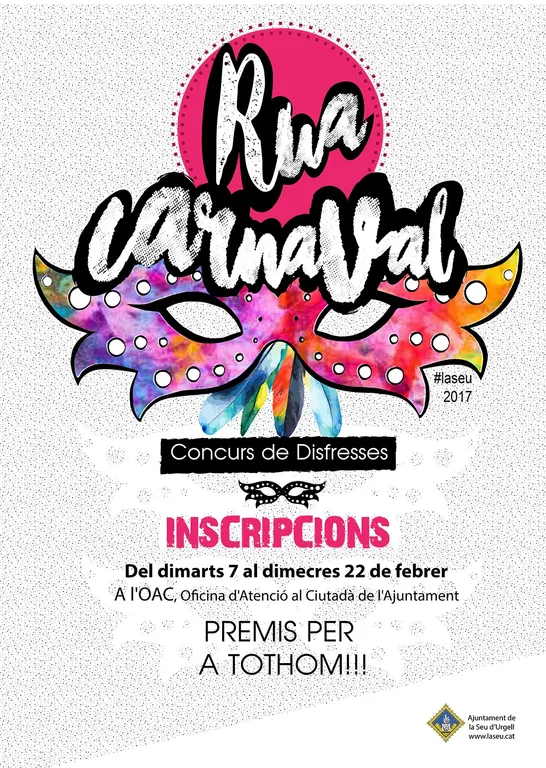 Obertes les inscripcions per participar a la rua de Carnaval de la Seu d'Urgell