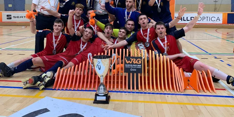 Jordi Pons, campió del Món U19 d'hoquei patins als World Roller Games