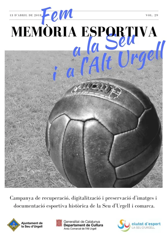 L'Ajuntament de la Seu i l'Arxiu Comarcal promouen la preservació d'imatges i documents de l'esport alturgellenc