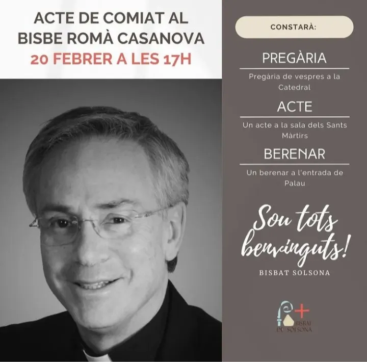 El Bisbat de Solsona organitza un acte de comiat a l'administrador apostòlic