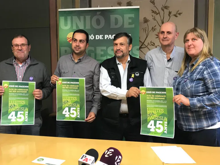 Unió de Pagesos celebrarà els seus 45 anys al Morell