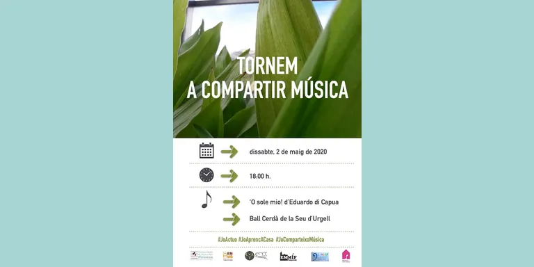 Segona proposta de 'Jo comparteixo música' amb el Conservatori dels Pirineus i escoles municipals