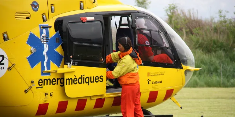La formació de l'Hospital de Cerdanya per a metges en tripulació d'helicòpters es vol promocionar a França
