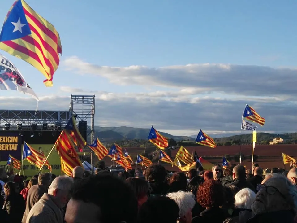 ERC de Pineda participa a l'acte del partit a la presó de Lledoners