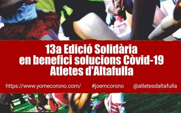 La Cursa 1 de Maig dels Atletes d’Altafulla se celebrarà amb un repte solidari per ajudar a la investigació contra el coronavirus