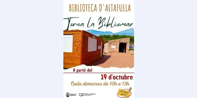 La Bibliomar d'Altafulla ha reobert portes aquest dimecres en l'emplaçament d'hivern
