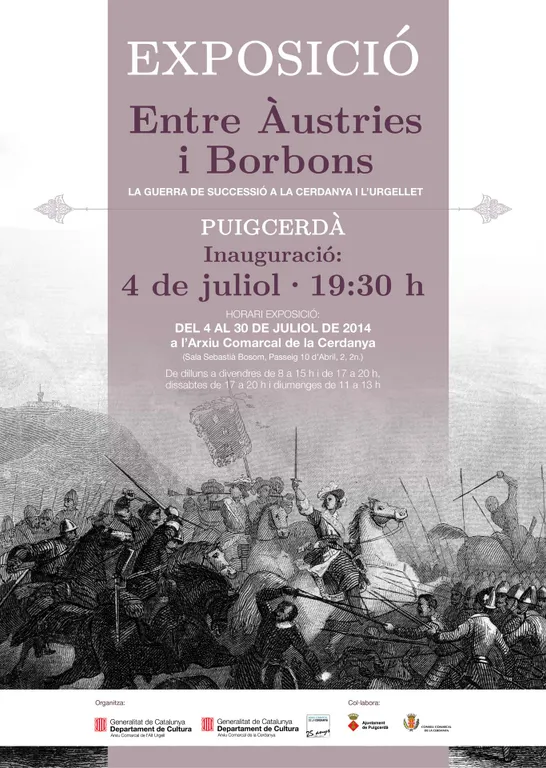 L'exposició 'Entre Àustries i Borbons, la Guerra de Successió a la Cerdanya i l'Urgellet' s'inaugura a Puigcerdà