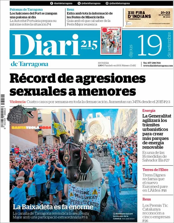 Cop d'ull als diaris d'aquest dijous 19 de setembre