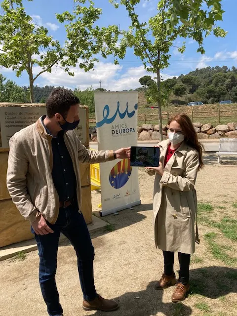 Caldes i Saint-Paul-lès-Dax celebren el Dia d’Europa i l’agermanament entre els dos municipis amb una caminada