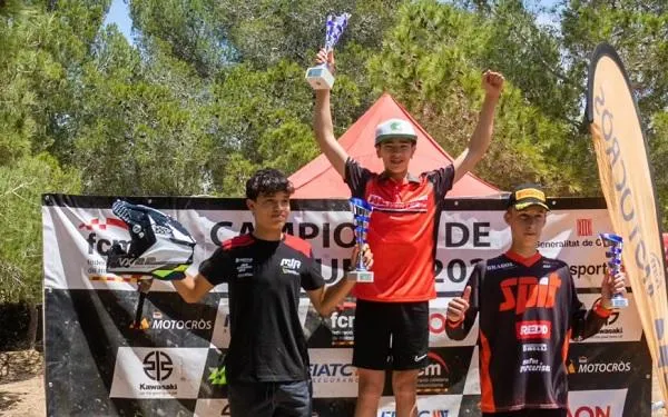 El catllarenc Bruno Miró s’imposa en la quarta prova del Campionat de Catalunya de Motocròs a Salomó