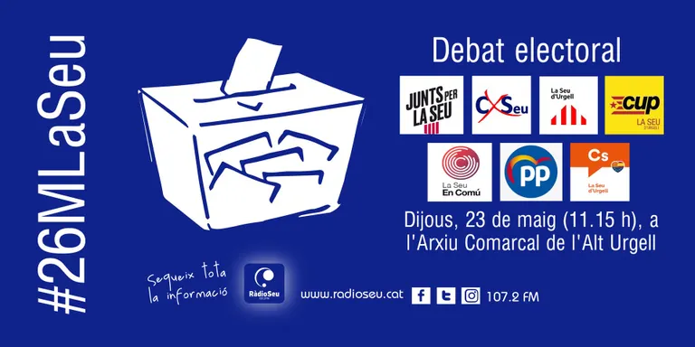 RàdioSeu emet el Debat de les Eleccions Municipals de la Seu d'Urgell