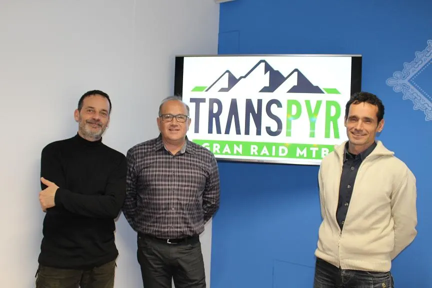 Isidor Alberich, amb els directors de la Transpyr