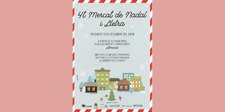 Almenar es prepara per la 4a edició del Mercat de Nadal i Lletra