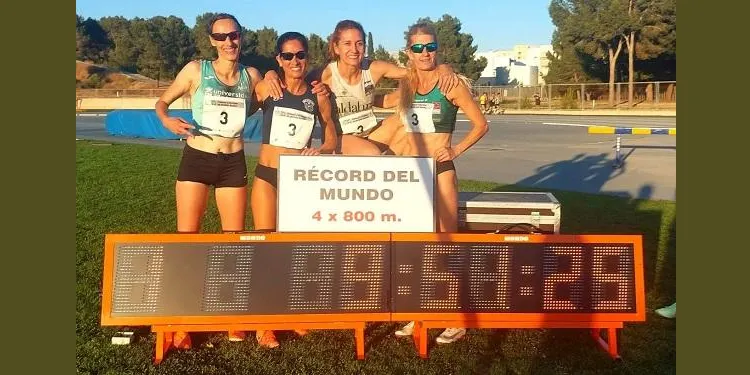 L’atleta Mª José Carabante aconsegueix batre un rècord mundial en el 4x800 relleus F-45