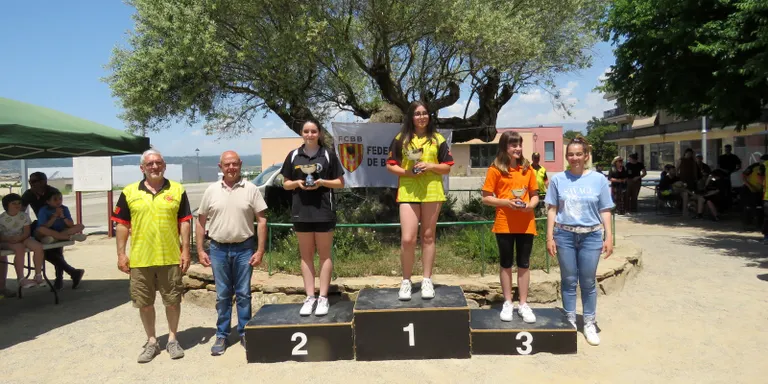 Cinc podis de l'Olius Bitlles al Campionat de Catalunya de Bitlles Individual infantil