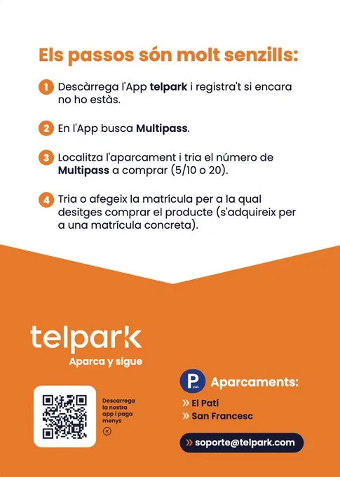 Descomptes de fins al 40% als aparcaments del Pati i Sant Francesc