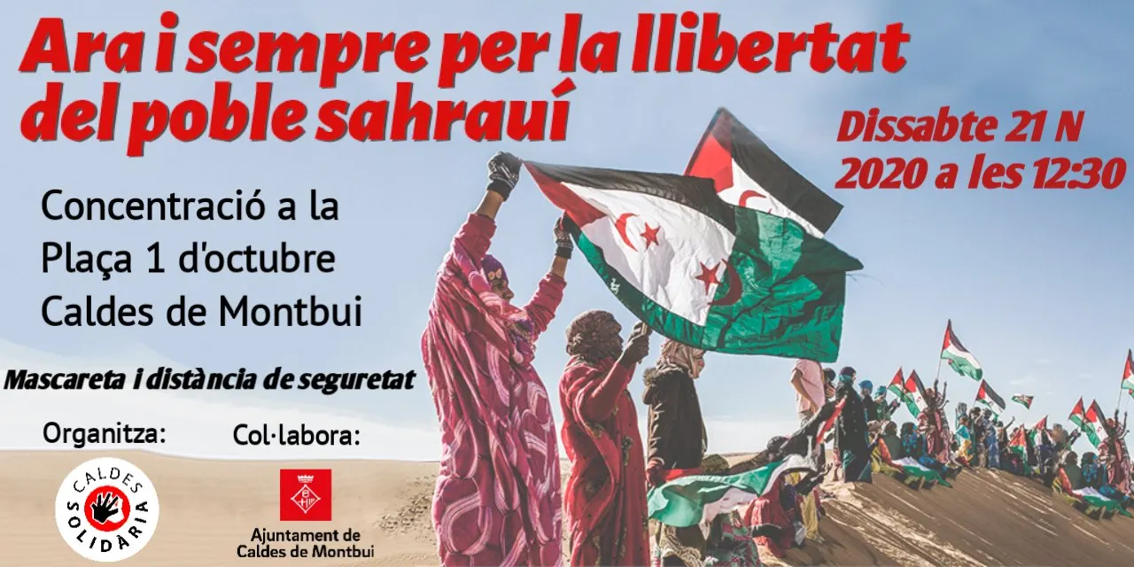Caldes Solidària convoca una concentració de suport al poble sahrauí