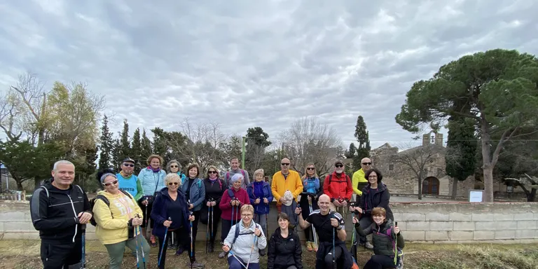 El grup de marxa nòrdica fa una sortida a la Selva del Camp