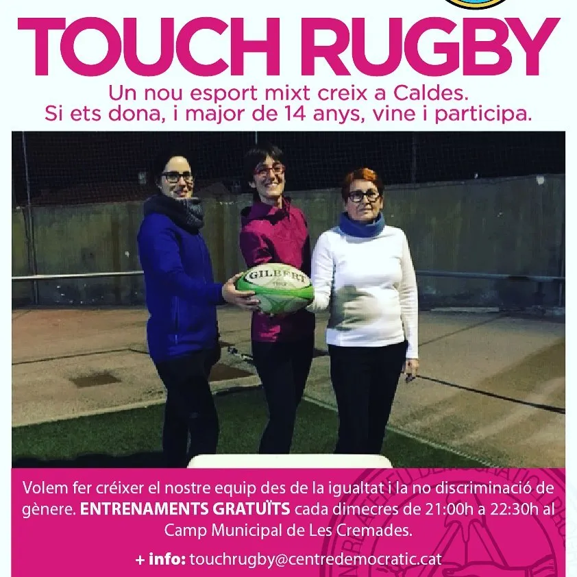 La secció de Touch Rubgy presenta oficialment la seva campanya “Touch en femení”