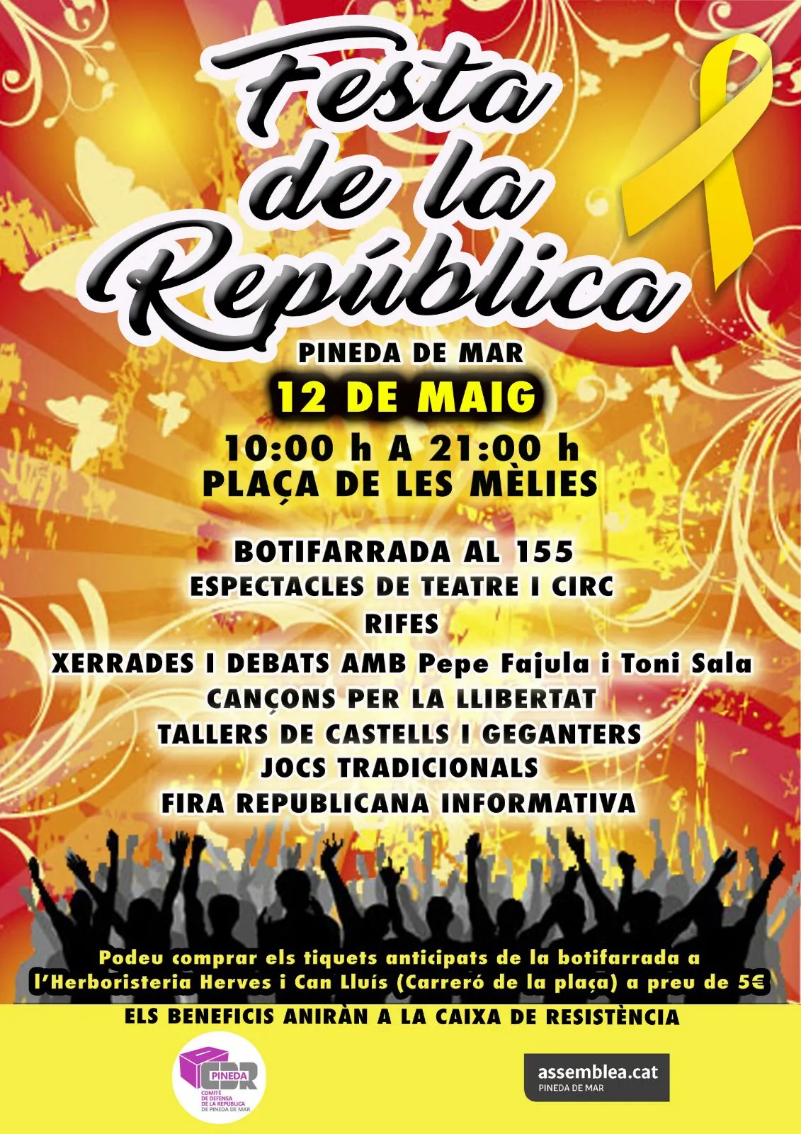 L'ANC i el CDR organitzen a Pineda la 'Festa de la República'