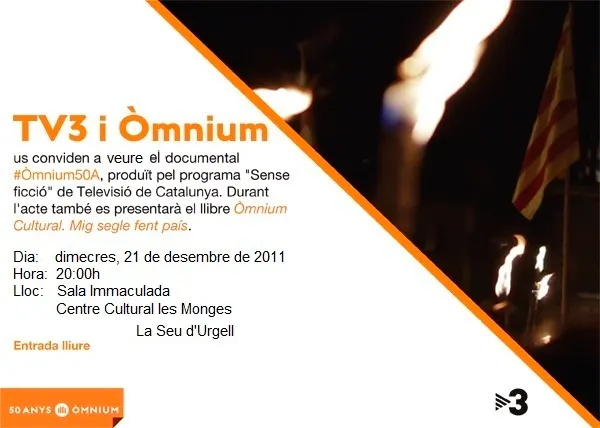 Òmnium Alt Urgell presenta el documental #Òmnium50A