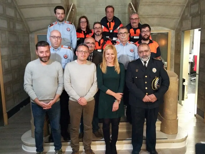 Reconeixement institucional als voluntaris de Protecció Civil