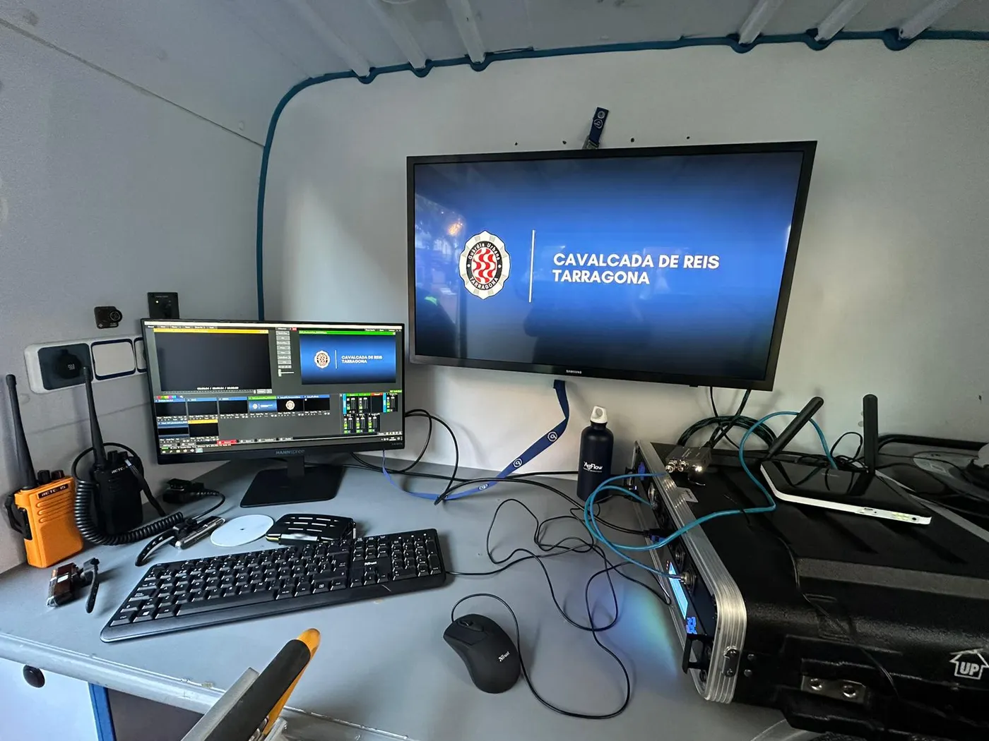 Una empresa cambrilenca utilitza la tecnologia V-mix per controlar per aire la seguretat de la cavalcada de Reis de Tarragona