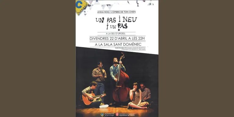 Anna Roig i L'ombre de ton chien, en concert a la Seu la vigília de Sant Jordi