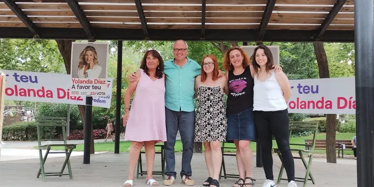 Els candidats de Sumar En comú Podem de Lleida i Tarragona reivindiquen a Cambrils la "justícia social" pels seus territoris