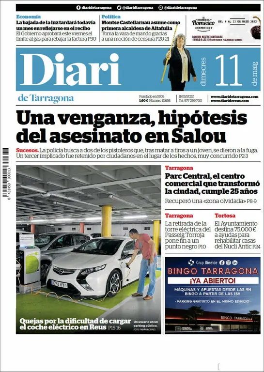 T'expliquem les portades dels diaris del territori d'aquest 11 de maig