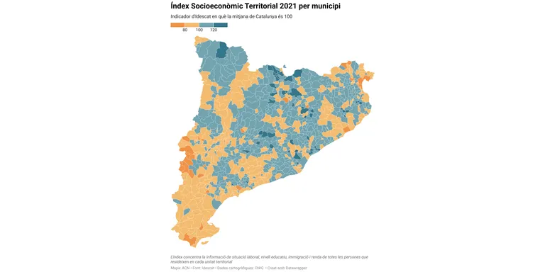 Caldes obté 106,8 punts en la darrera actualització de l’índex socioeconòmic