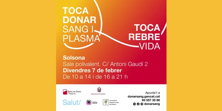 L'Associació Empreses Solsonès col·labora en l'acapte de sang i plasma demanant als socis que facilitin l'assistència als seus treballadors