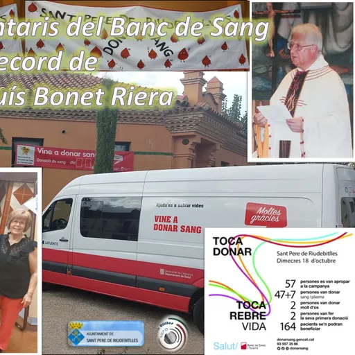 Trobada dels voluntaris del Banc de Sang en record de Mossèn Lluís Bonet Riera